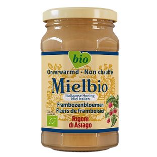 Mielbio Italiaanse Honing Framobozenbloesem Bio 300GR Mielbio Italiaanse Honing Framobozenbloesem Bio 300GR