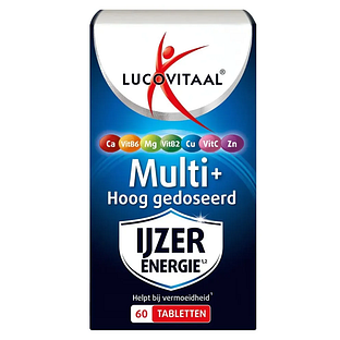 Lucovitaal Multi+ IJzer Energie Tabletten 60TB