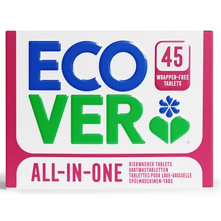 Ecover All-In-One Vaatwastabletten Wrapper Free 45ST