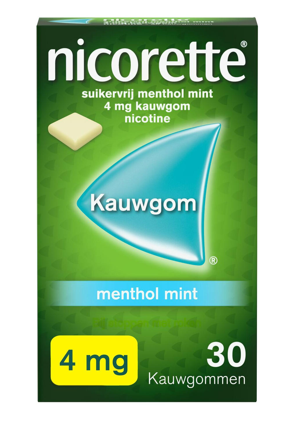 Nicorette Kauwgom 4mg Menthol Mint afbeelding