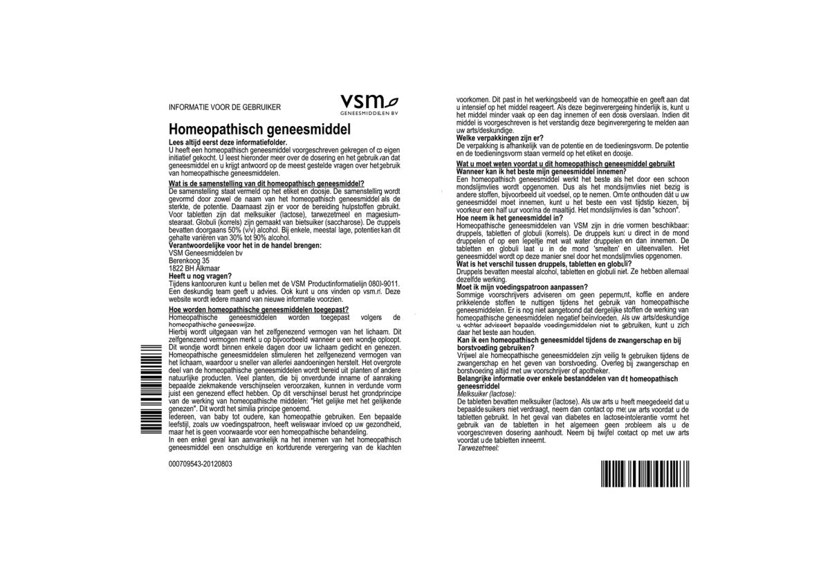 Tabacum C30 Globuli afbeelding van document #1, leaflet