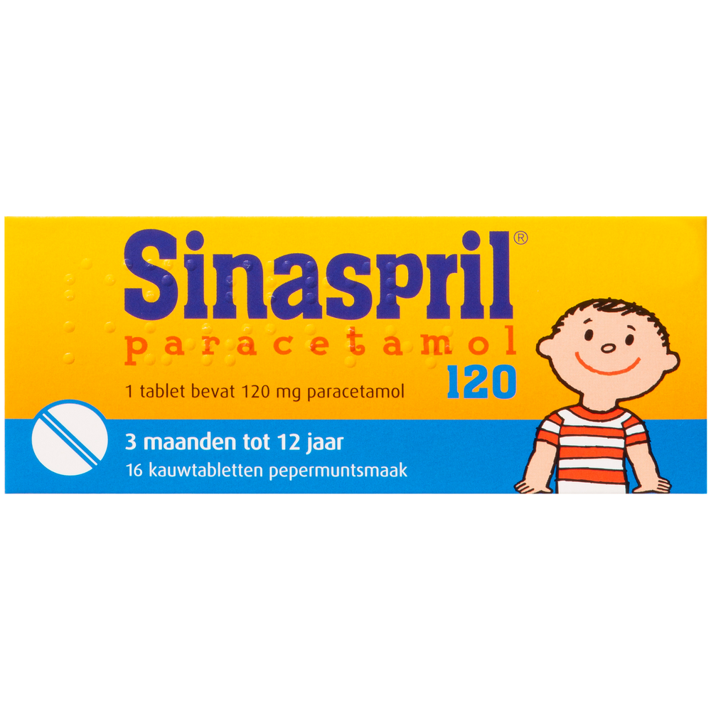 Sinaspril Paracetamol Tabletten 120mg afbeelding