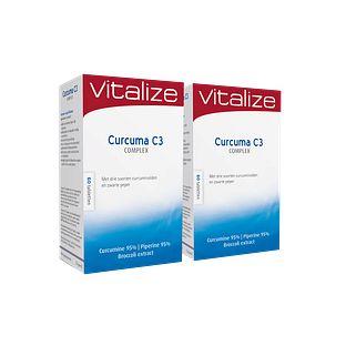 Vitalize Curcuma C3 Complex Tabletten Voordeelverpakking 2x60TB