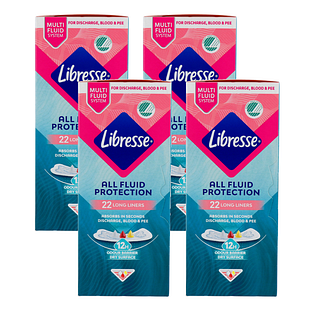 Libresse Extra Protection Long Inlegkruisjes Multiverpakking 4x22ST
