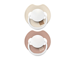Difrax LOVI Fopspeen Dynamisch 18m+ Prime Glow Ivory Blush 2ST