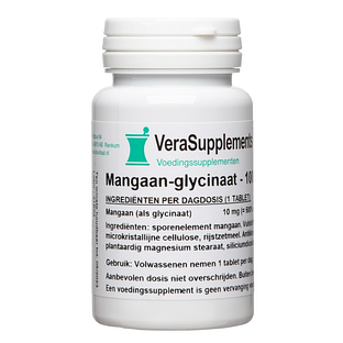 VeraSupplements Mangaan Glycinaat Tabletten 100TB