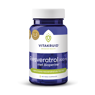 Vitakruid Resveratrol (Veri-te®) 200 mg met Bioperine® Capsules 60VCP