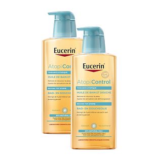Eucerin AtopiControl Bad en Doucheolie Duoverpakking 2x400ML
