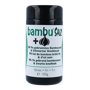Bambu Salz Bamboezout Fijn 9x Gebrand en Zwarte Knoflook 100GR