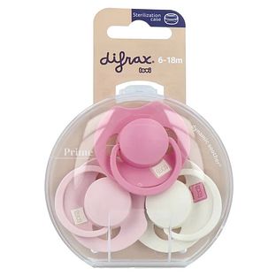Difrax Lovi Fopspenen Pink 6-18M 3ST Difrax Lovi Fopspenen Pink 6-18M 3ST