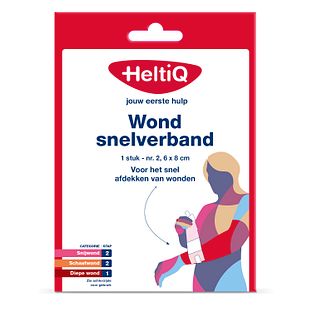 HeltiQ Wondsnelverband Nr.2 6x8 cm 1ST