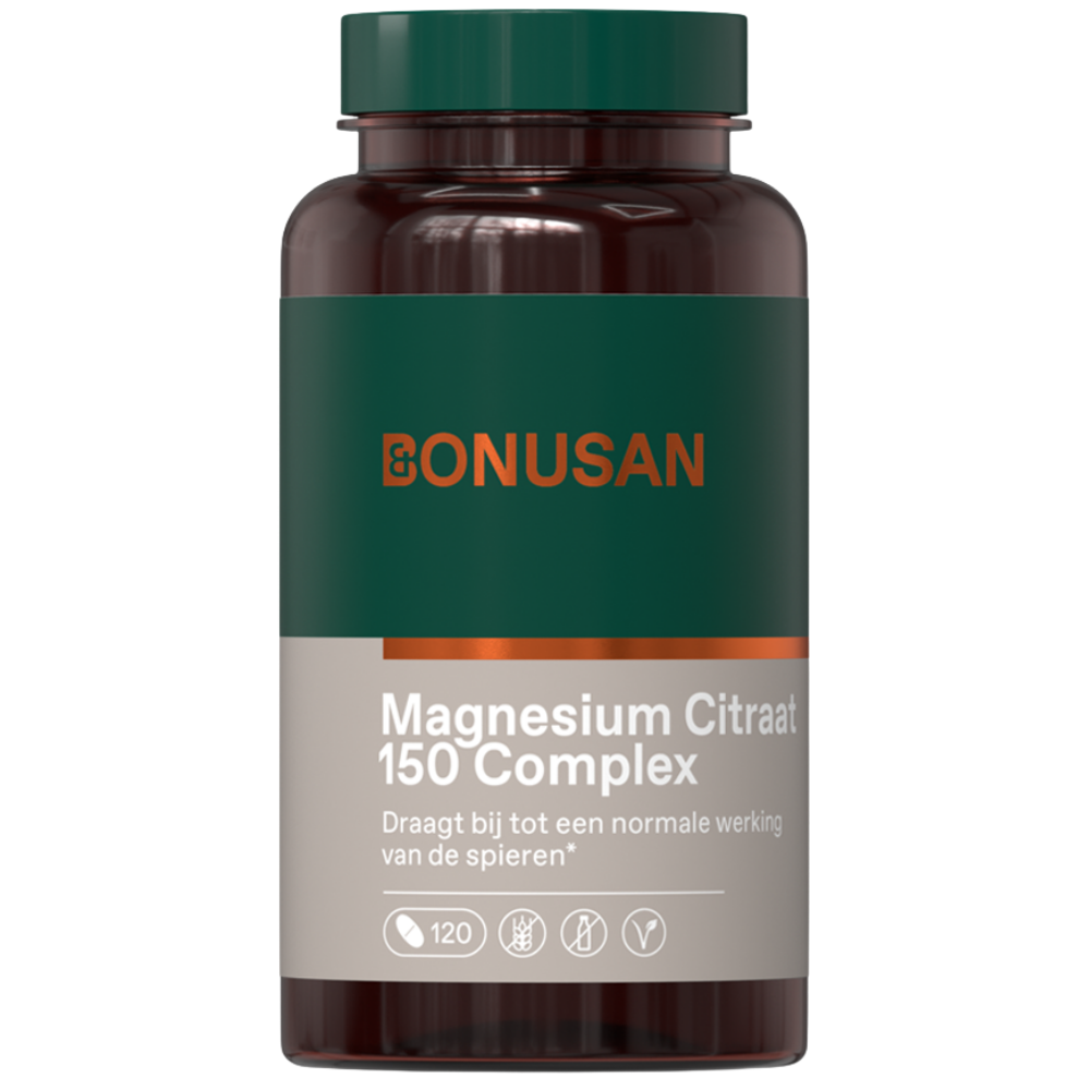 Bonusan Magnesium Citraat 150 Complex Tabletten 120TB