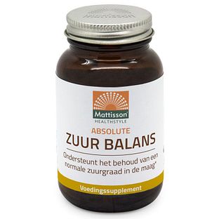Mattisson HealthStyle Absolute Zuur Balans Tabletten 60TB Mattisson HealthStyle Absolute Zuur Balans Tabletten 60TB
