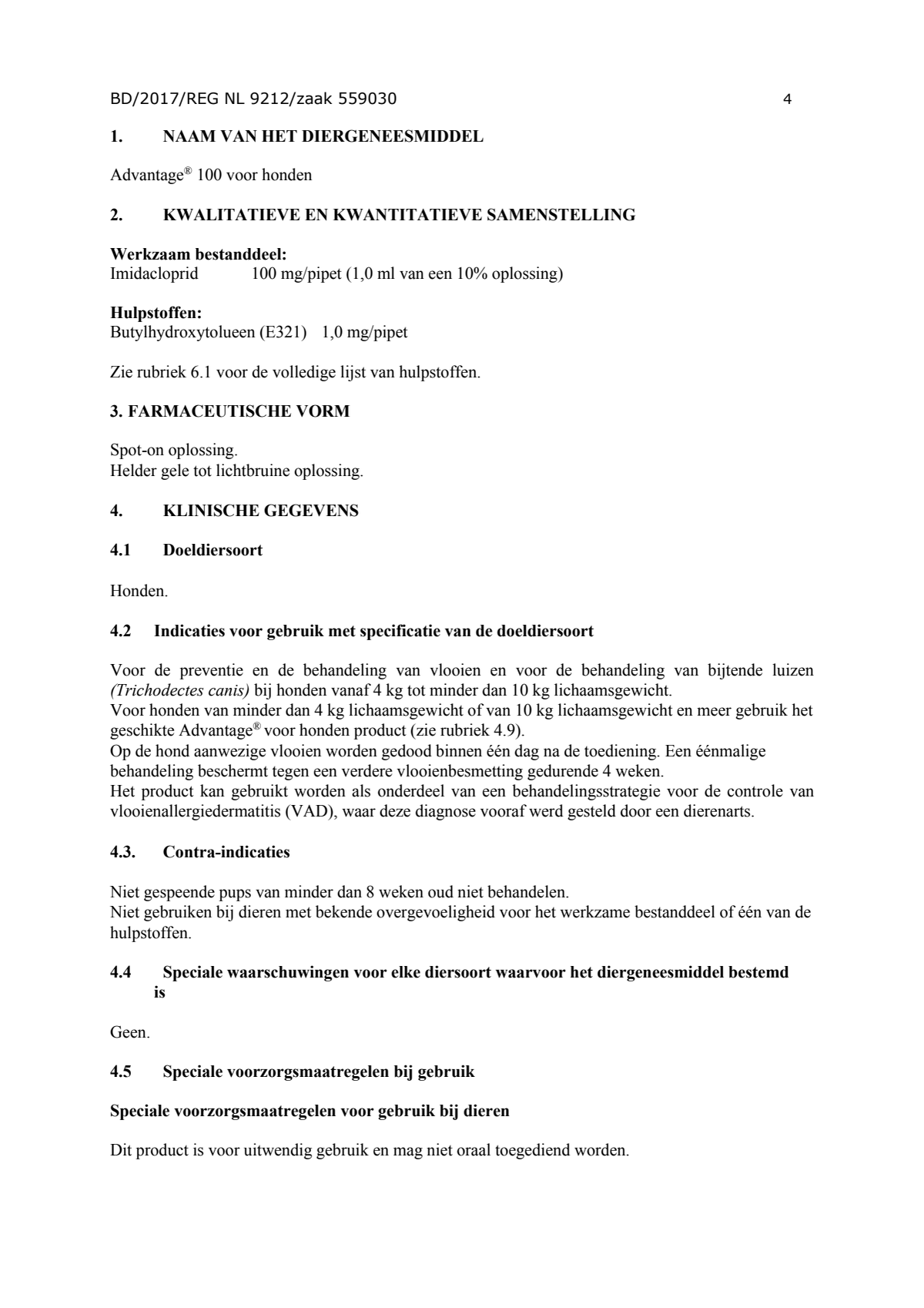 Hond 100 afbeelding van document #4, instructions
