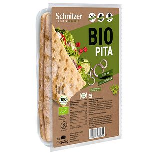 Schnitzer Gluten Freiheit Bio Pita 240GR Schnitzer Gluten Freiheit Bio Pita 240GR