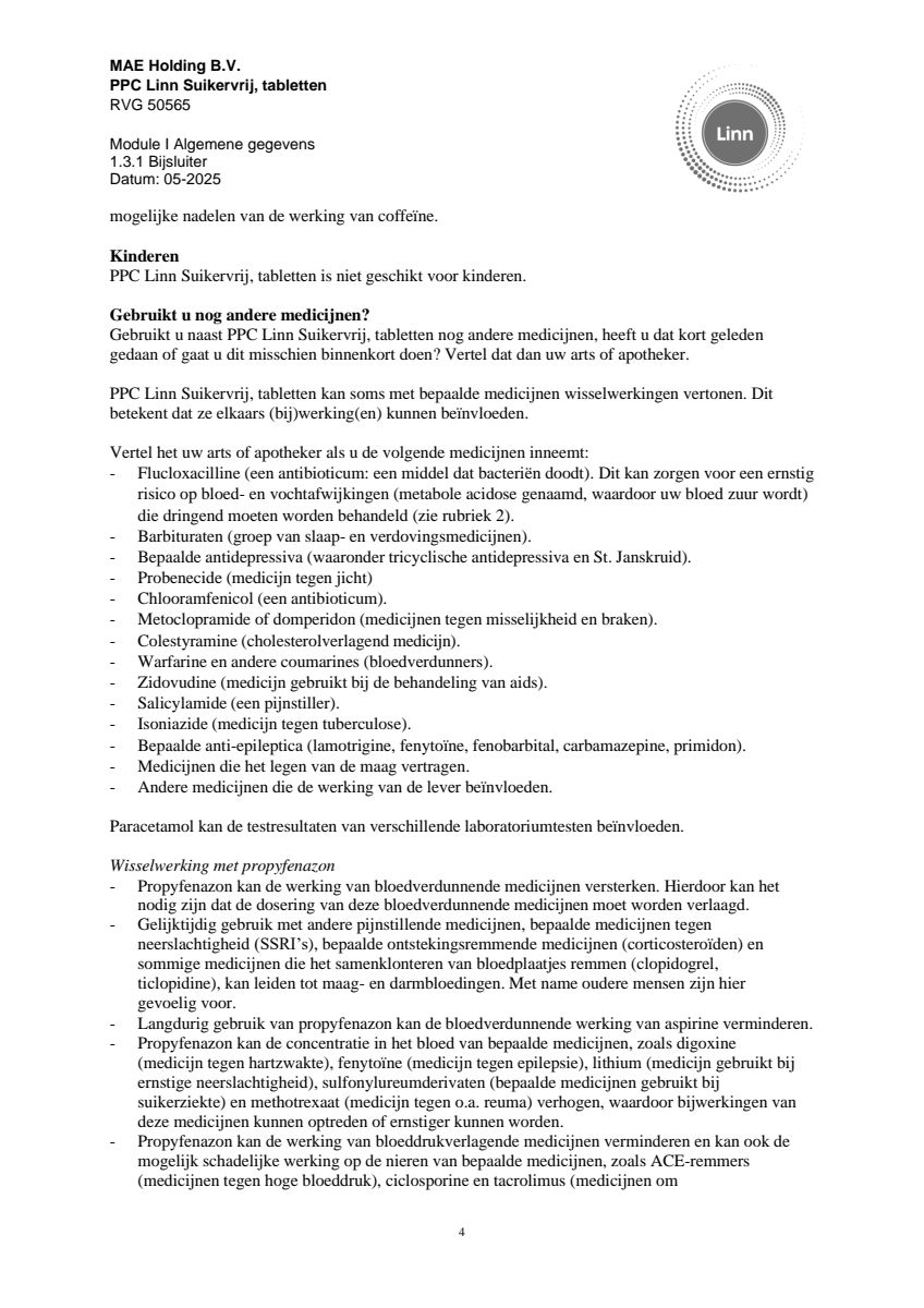 PPC Tabletten afbeelding van document #4, leaflet