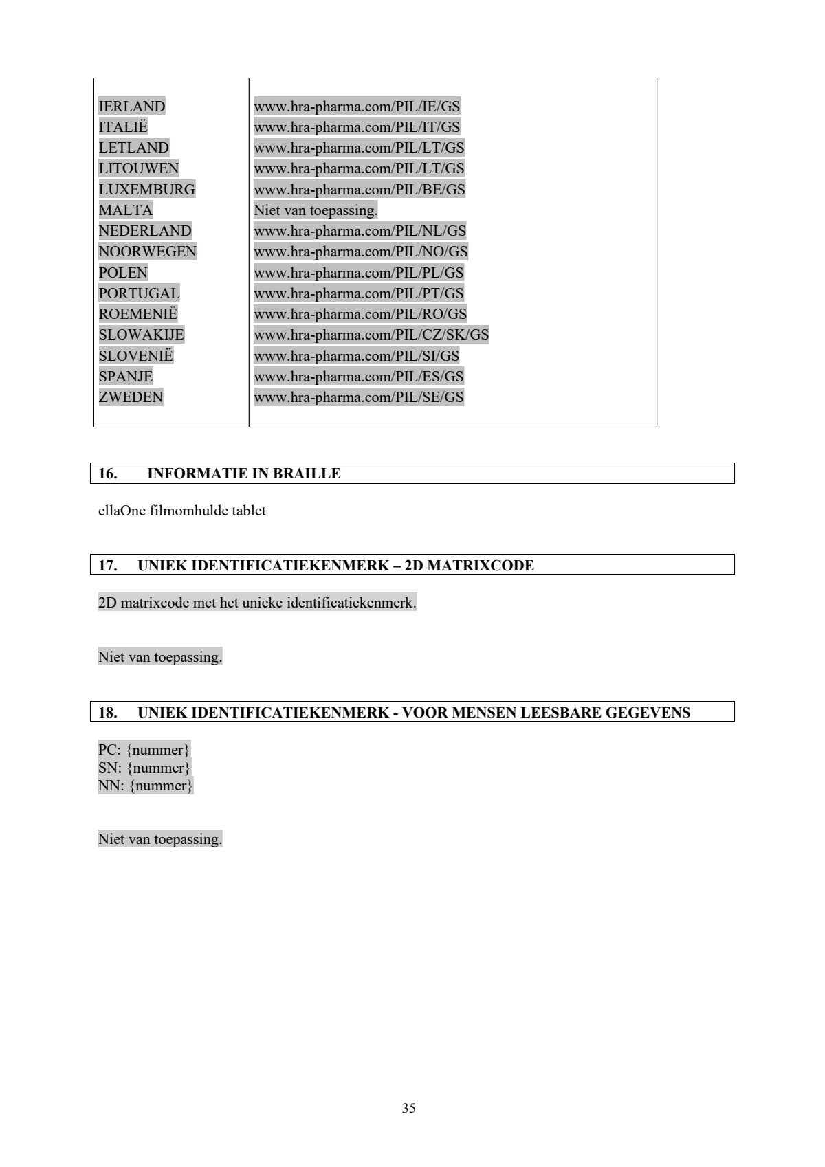Noodanticonceptie Tablet afbeelding van document #35, leaflet
