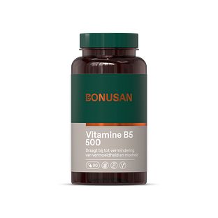 Bonusan Vitamine B5 500 Capsules 90CP Bonusan Vitamine B5 500 Capsules 90CP