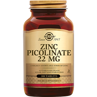 Solgar Zink Picolinaat 22 mg Tabletten 100TB