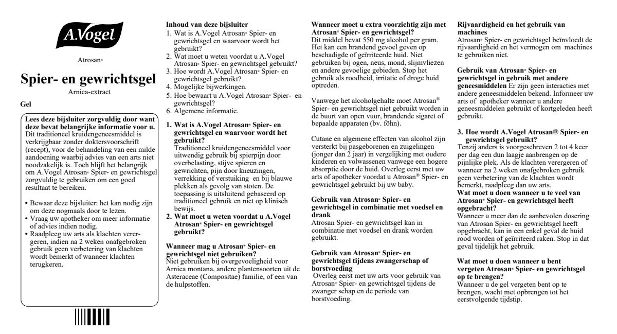 Atrosan Spier- en Gewrichtsgel afbeelding van document #1, leaflet