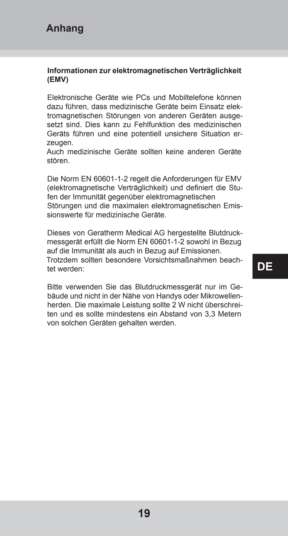 Bovenarm Bloeddrukmeter Desktop afbeelding van document #19, instructions