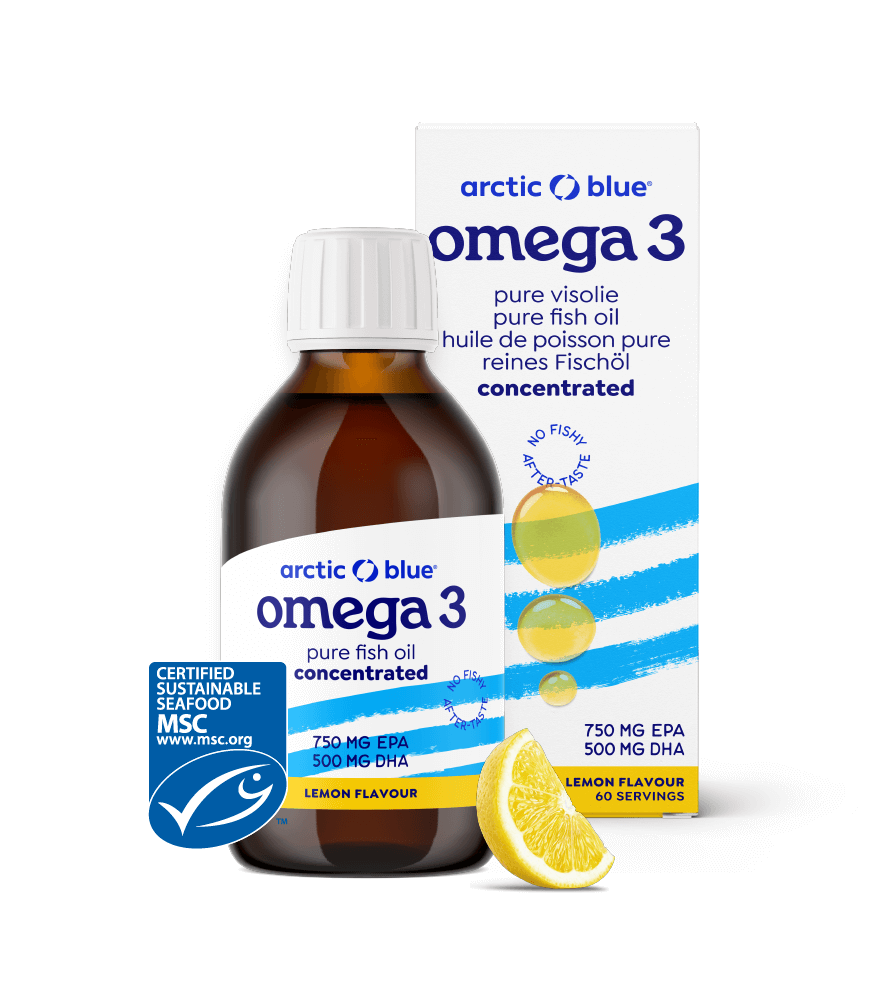 Arctic Blue Omega-3 Visolie Citroensmaak 150ML