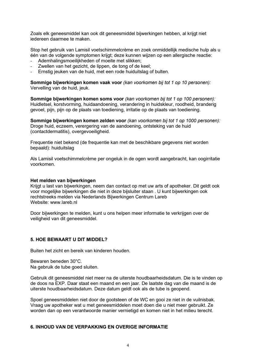 Voetschimmelcrème afbeelding van document #4, leaflet