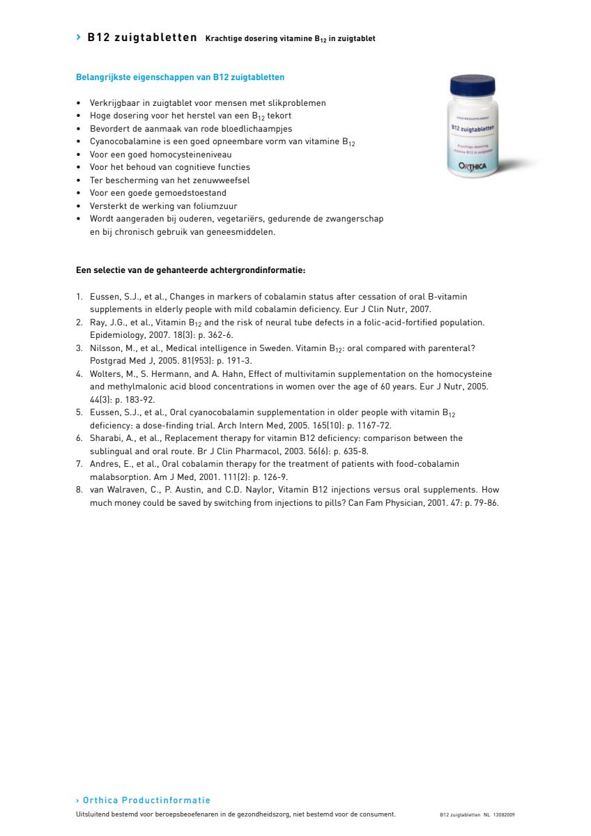 B12 Zuigtabletten afbeelding van document #2, research
