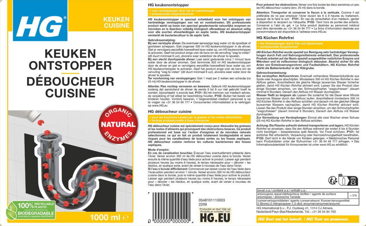 Keuken Ontstopper - voor hardnekkige verstoppingen afbeelding van document #1, label