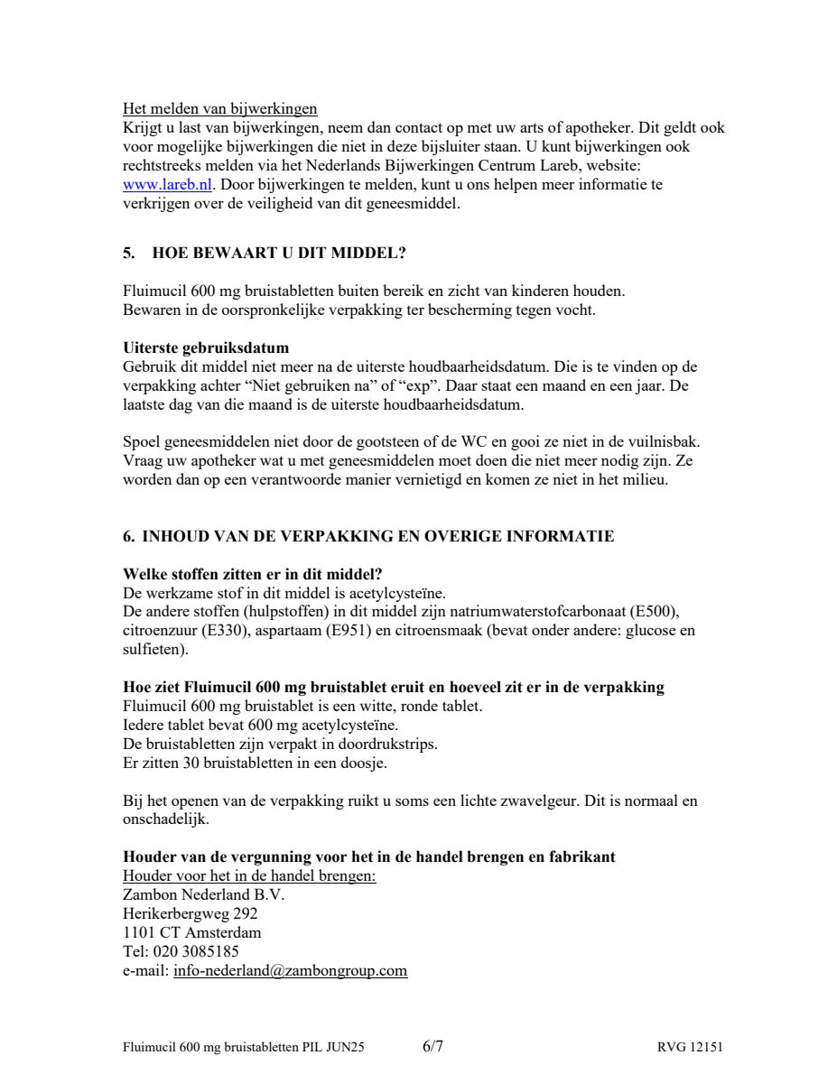 600mg Bruistablet afbeelding van document #6, leaflet