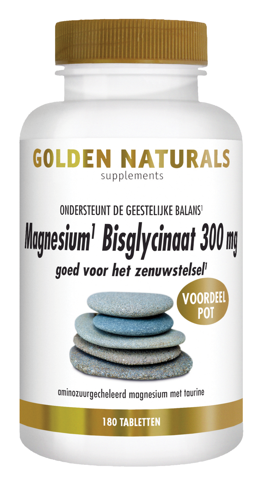 Golden Naturals Magnesium Bisglycinaat 300mg Tabletten 180TB