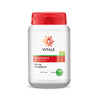 Vitals Borageolie Biologisch Capsules 100ST