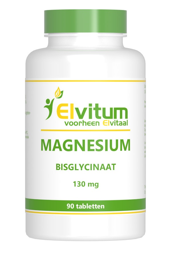 Elvitum Magnesium Bisglycinaat 130mg Tabletten 90TB