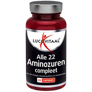 Lucovitaal Alle 22 Aminozuren Compleet Capsules 60CP Lucovitaal Alle 22 Aminozuren Compleet Capsules 60CP