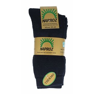 Naproz Thermo Sokken Blauw Maat 39-42 3PR