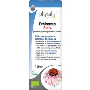 Physalis Echinacea Forte Plantendruppels Bio 100ML Physalis Echinacea Forte Plantendruppels Bio 100ML