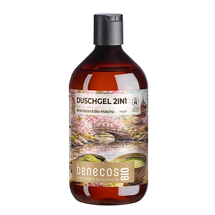 Benecos Bio 2-in-1 Douchegel Cherry Blossom & Matcha 500ML