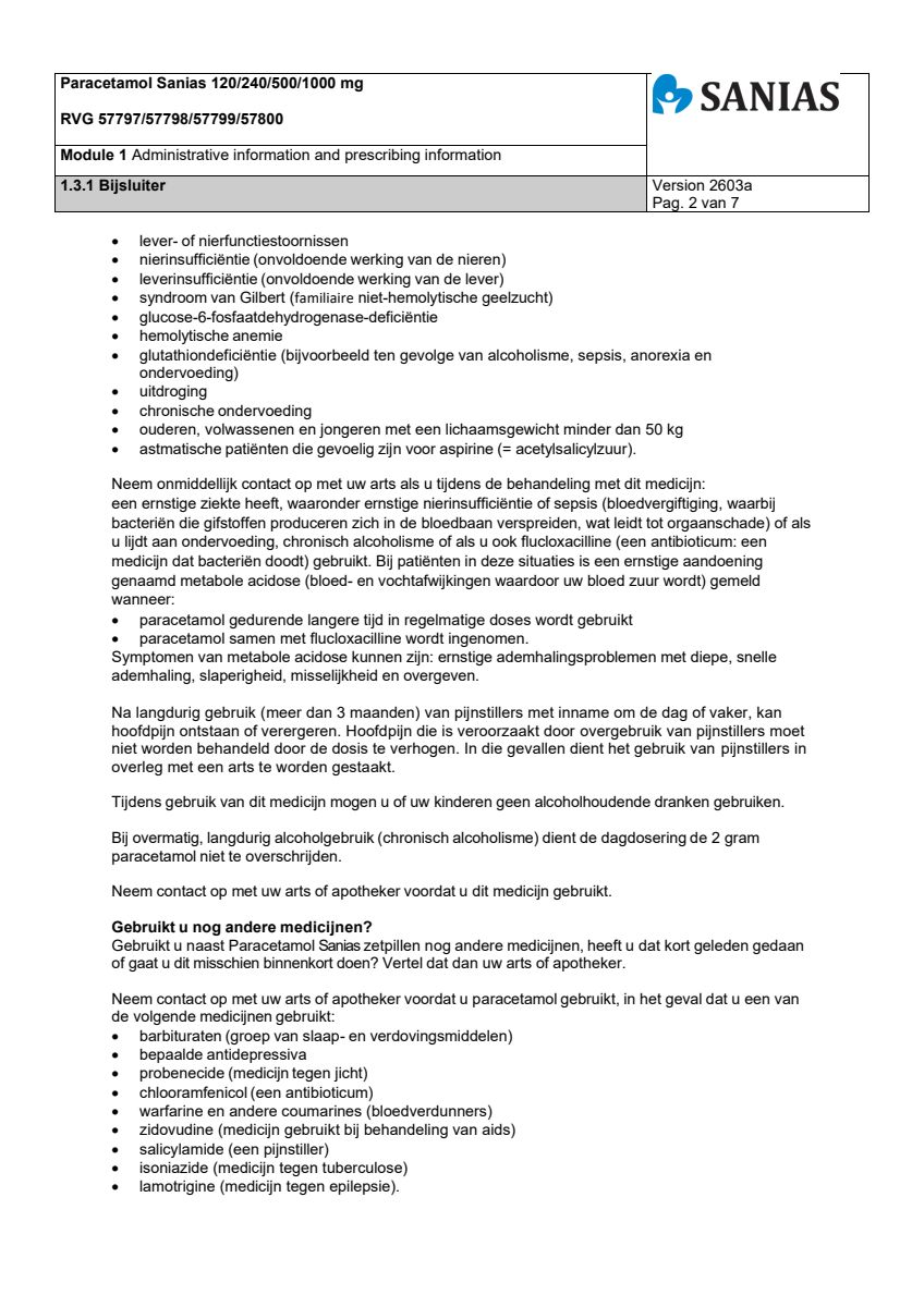 Paracetamol Zetpil 240mg afbeelding van document #2, leaflet