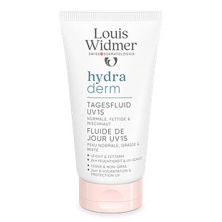 Louis Widmer Hydraderm Dag Fluide UV 15 Zonder Parfum 50ML