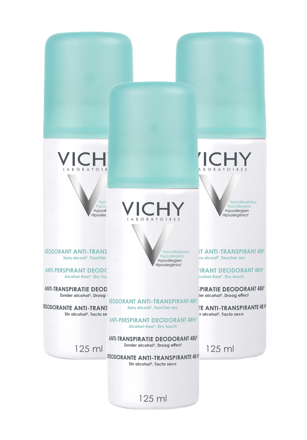 Vichy Deodorant Anti-transpiratie Spray Multiverpakking