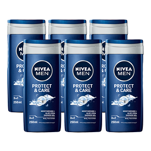 Nivea Men Protect & Care Shower Gel Voordeelverpakking 6x250ML