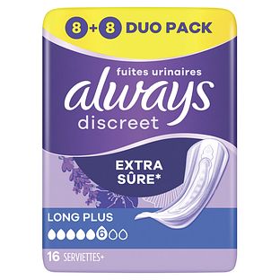 Always Discreet Extra Long Plus Verband - Duopack 16ST