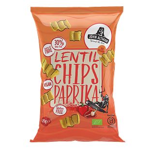 John Altman Lentil Chips Paprika Bio 75GR