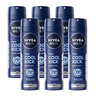 Nivea Men Cool Kick Deodorant Spray Voordeelverpakking 6x150ML