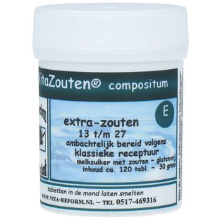 Vita Reform Van der Snoek Compositum Vitazouten Extra 13/27 Tabletten 120TB