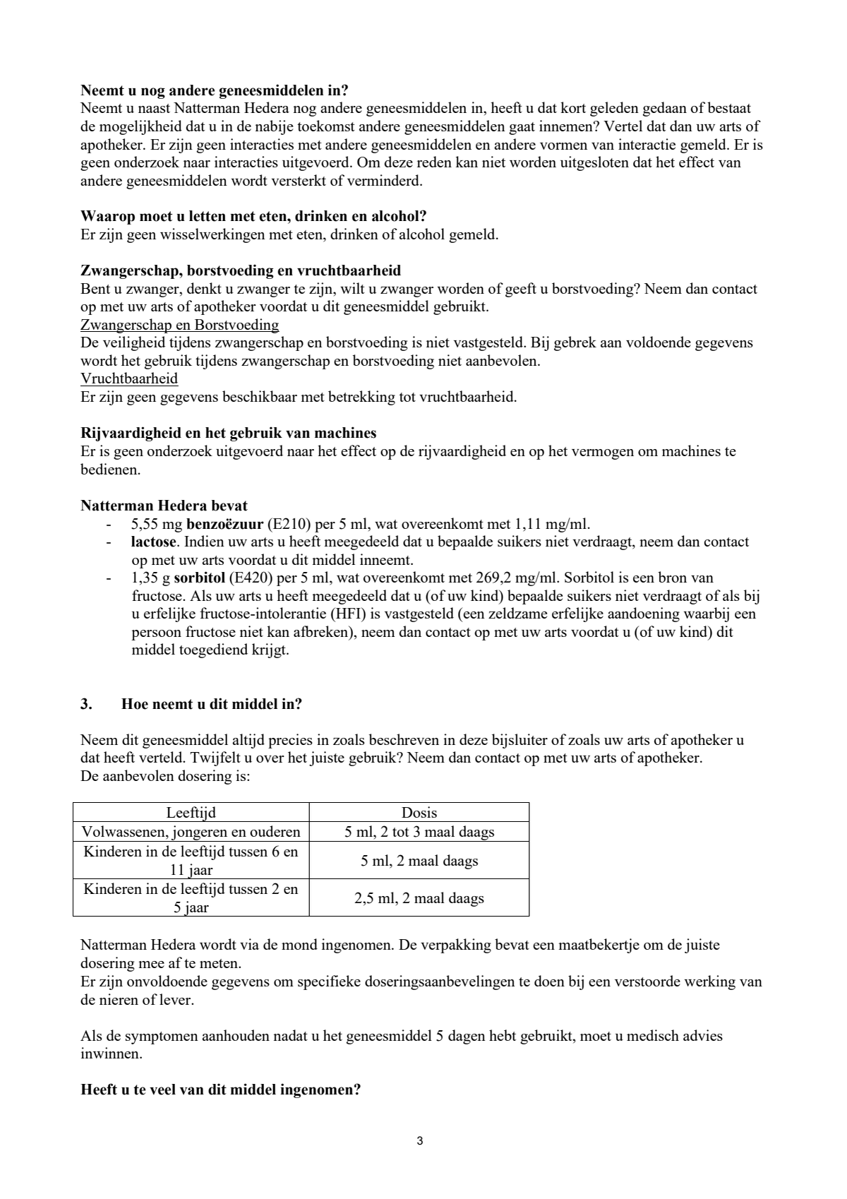 Hedera Stroop afbeelding van document #3, leaflet