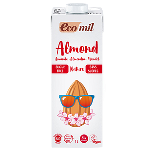 EcoMil Amandeldrank Naturel Bio 1LT