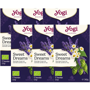Yogi Tea Sweet Dreams Kruidenthee Multiverpakking 6x17ZK