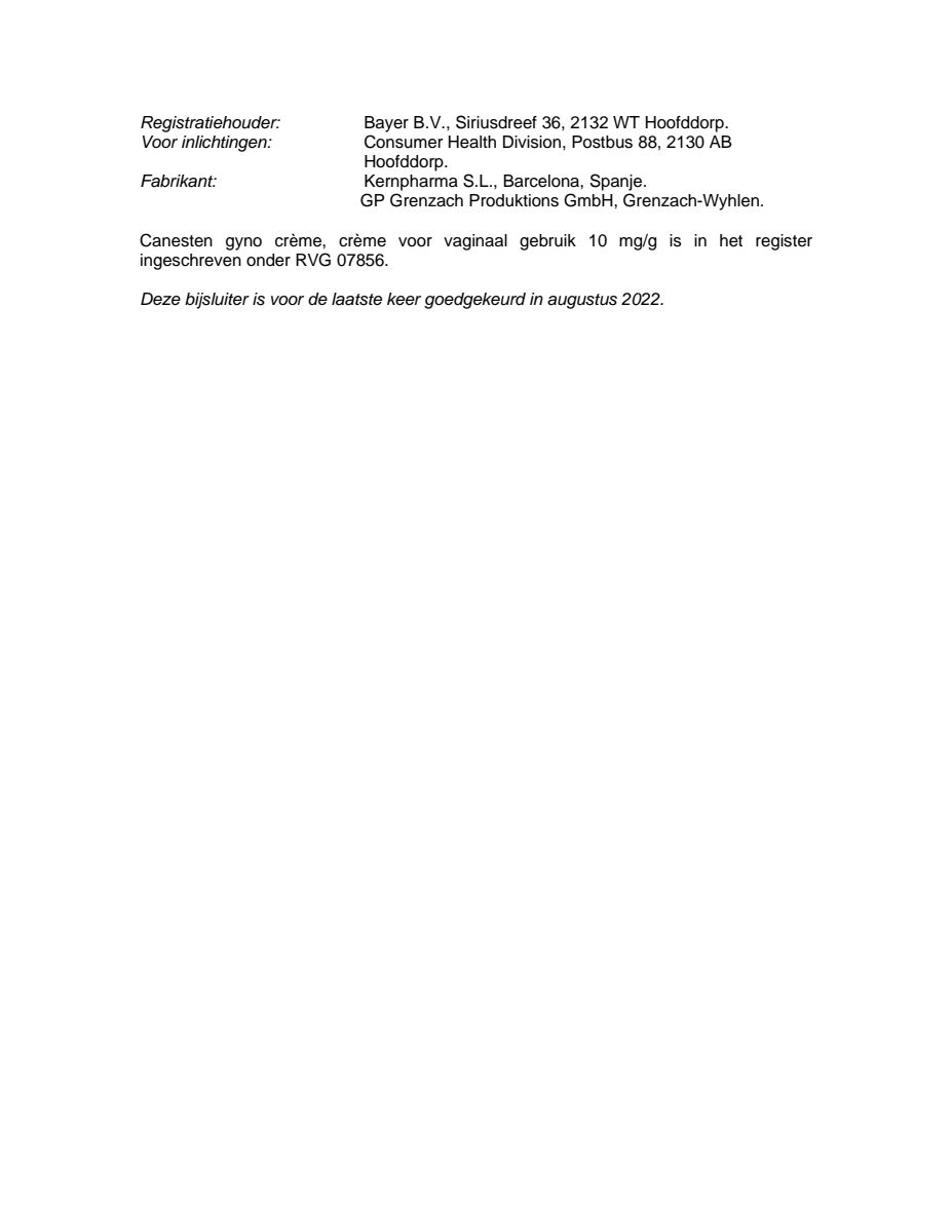 Gyno Crème - 6 daagse behandeling afbeelding van document #6, leaflet