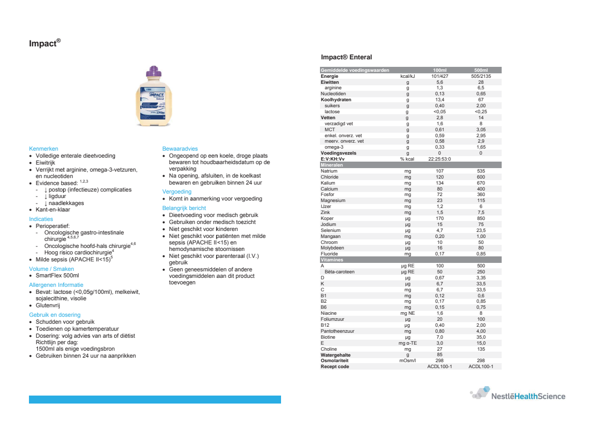 Impact Enteral afbeelding van document #1, info_folder